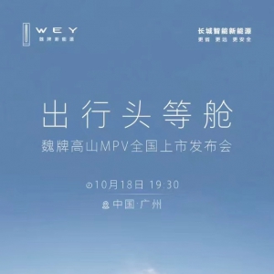 魏牌高山MPV上市 给高端MPV一个完美选择